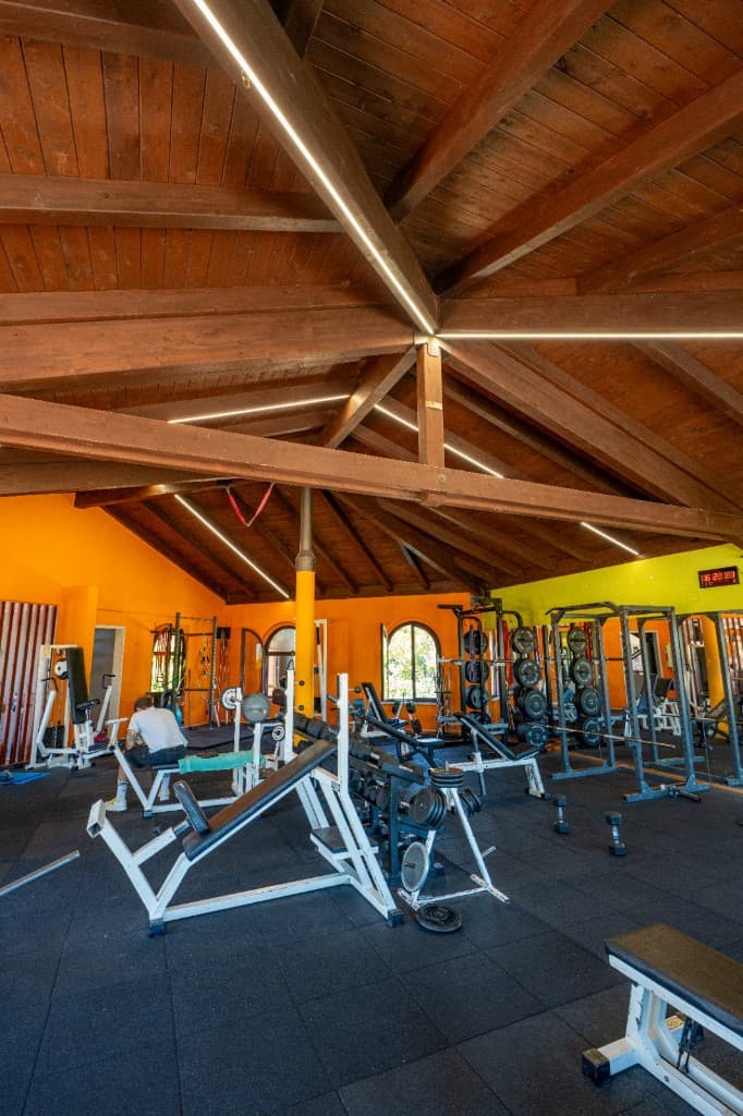 Sala pesi della palestra Sporting Club Venturina
